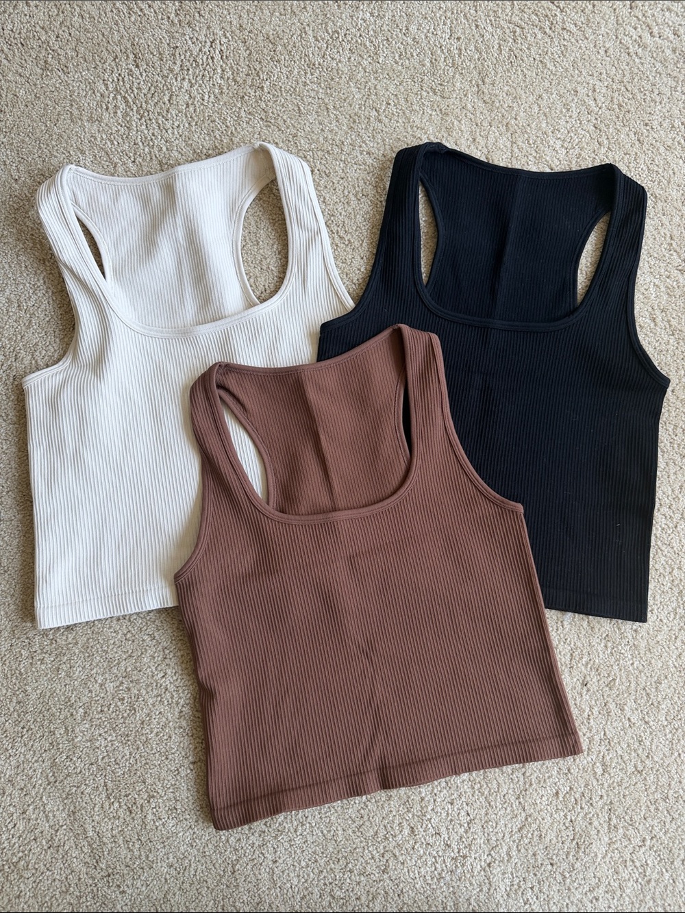 3-Pack Ribbed Tank Tops - Picture 2 of 2